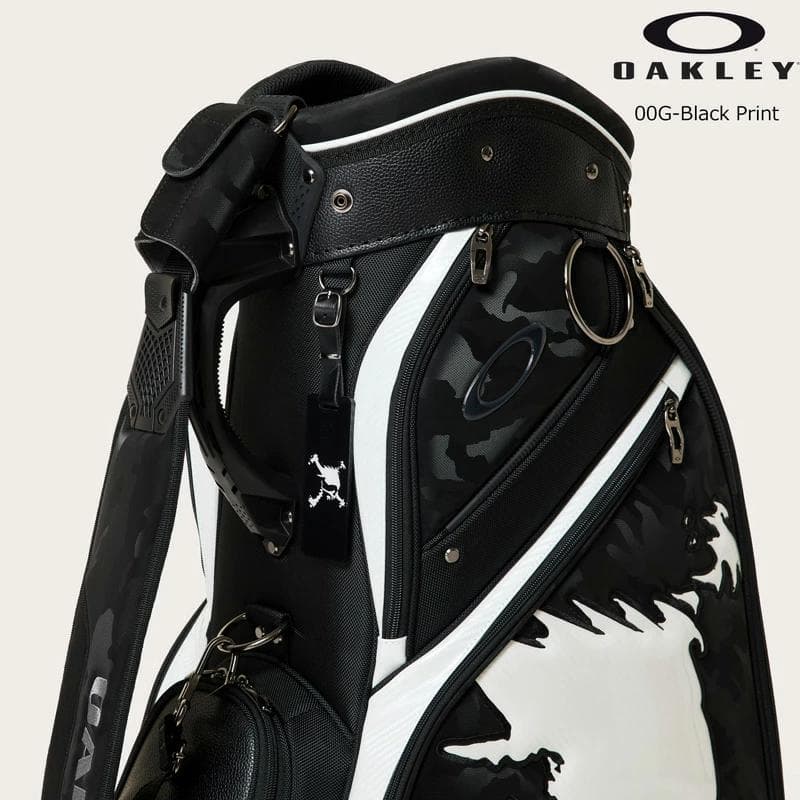 新品 オークリー OAKLEY スカル ゴルフ キャディバッグ ブラックプリント