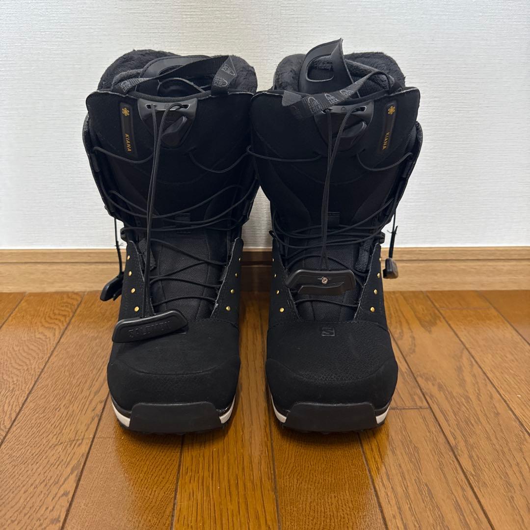 草*剣様 Salomon スノーボードブーツ ブラック&ブーツバッグ赤