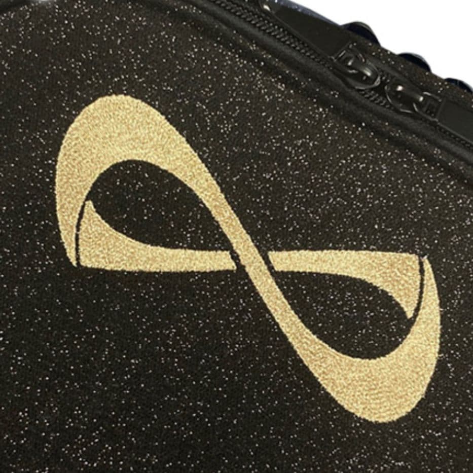 NFINITY バックパック スパークル　チアリュック　ブラック×ゴールド