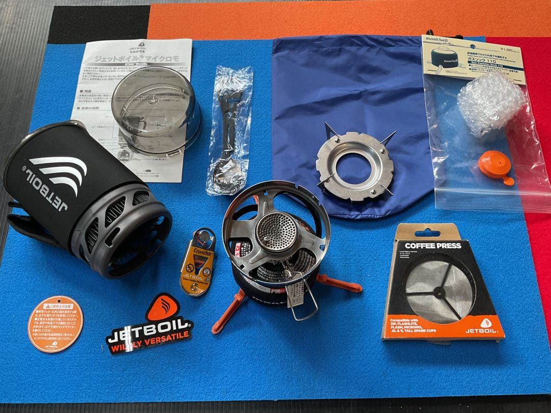 JETBOILマイクロモBKカラー動作良好美品・新品追加豪華付属品多数付き