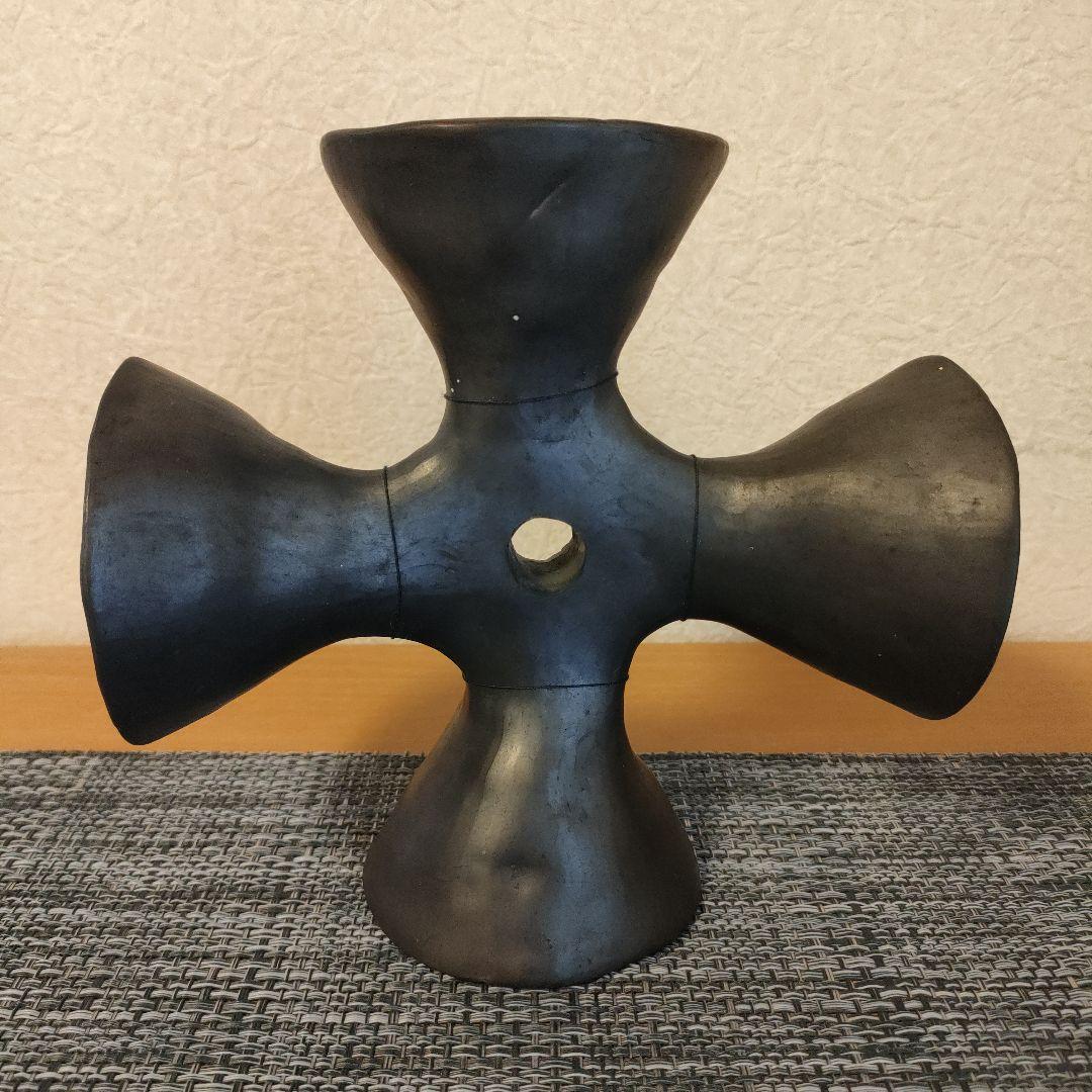 メキシコ　ベル　黒陶　オブジェ　ミッドセンチュリー