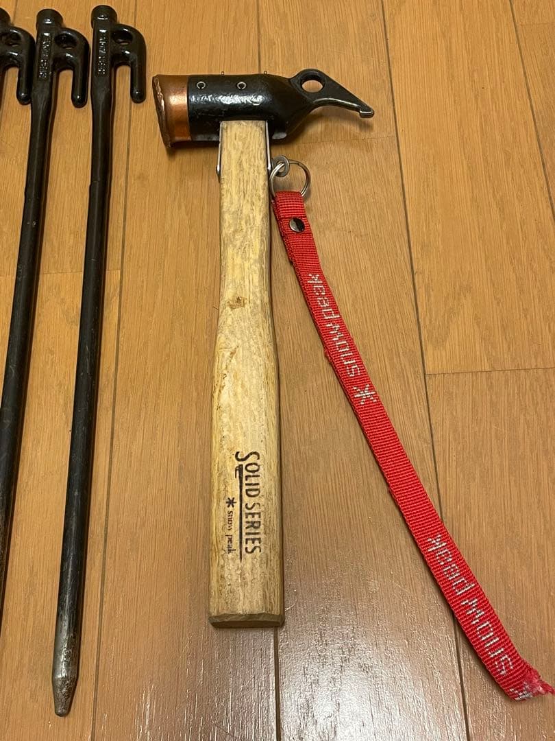 スノーピーク ペグハンマー・ペグ・ペグハンマーケース3種セット
