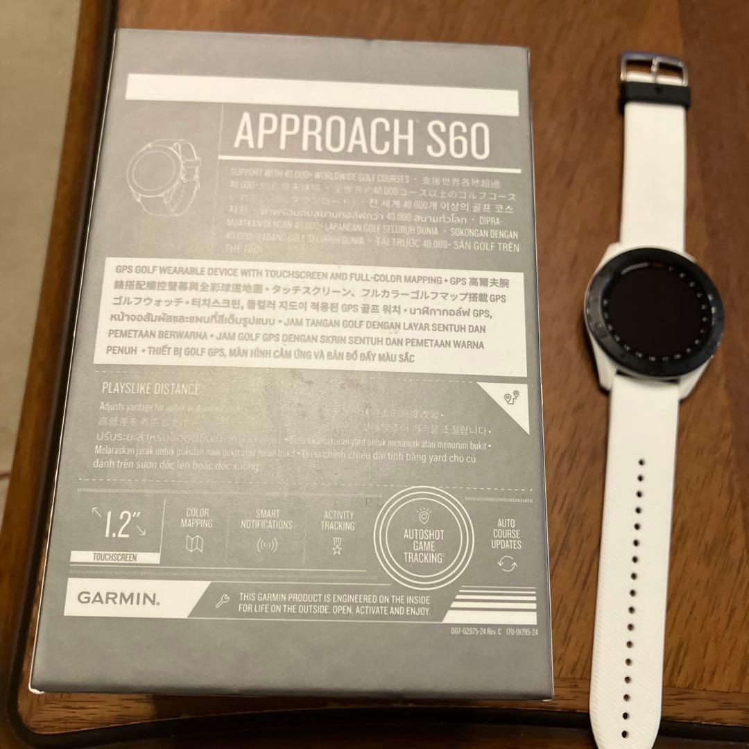 GARMIN APPROACH S60 ホワイト GPSウォッチ