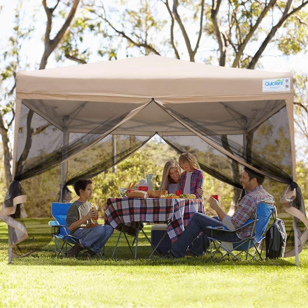 QuickTent メッシュサイドタープ ベージュ