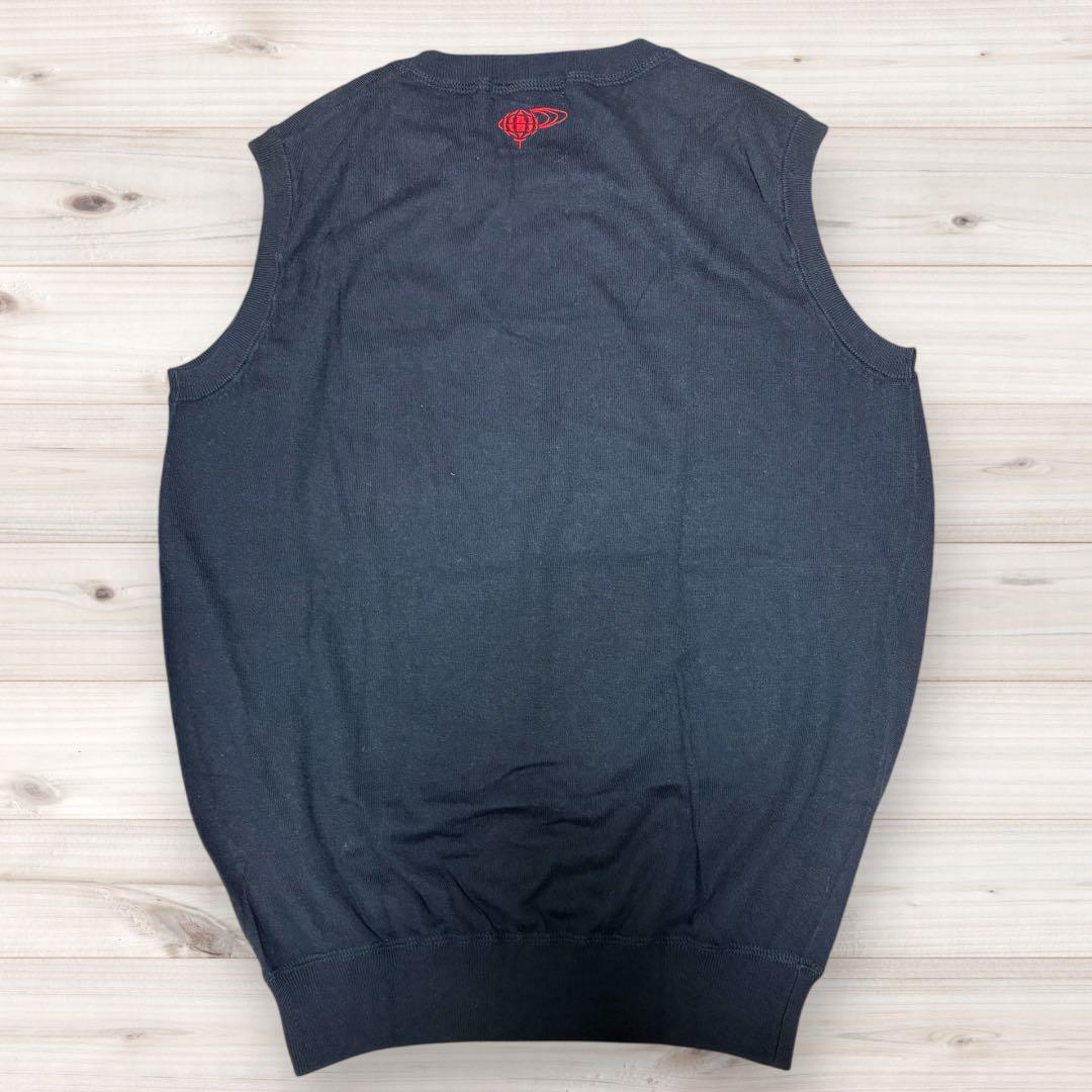 【美品】ビームスゴルフ　カシミヤ混ベスト　サイズM