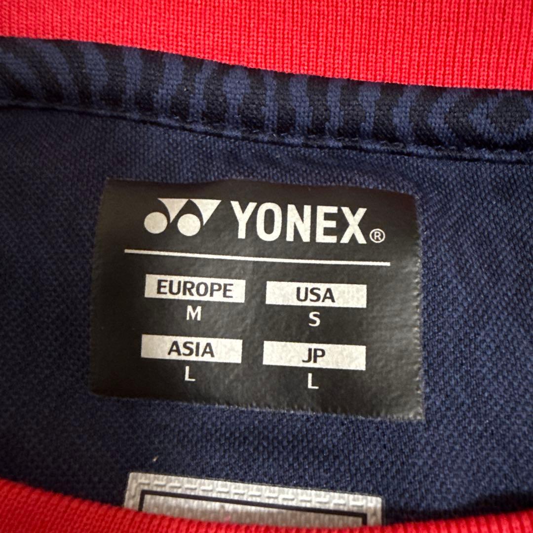 YONEXゲームシャツ　Lサイズ　メンズ　背面あり
