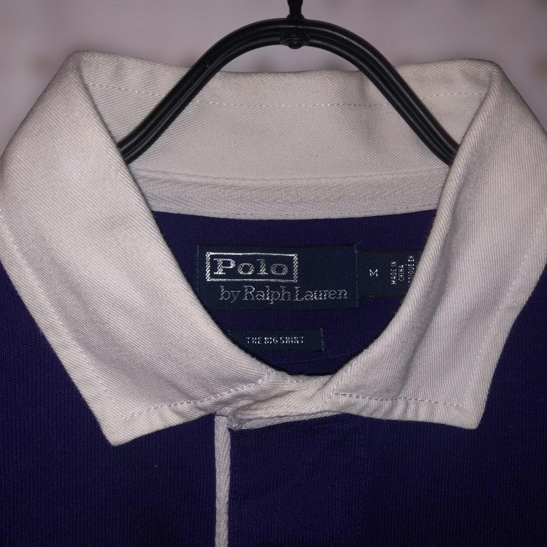 polo ラルフローレン　the BIG SHIRT パープル　M ラガーシャツ