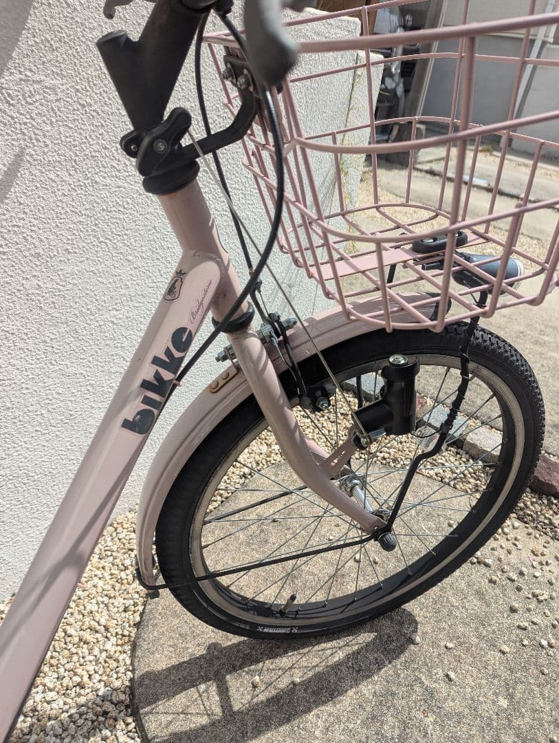 ビッケ　ピンク 幼児用自転車 前面バスケット付き