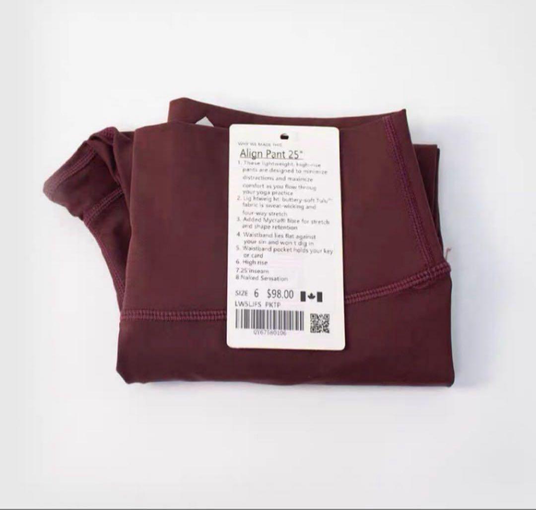 zimoz ♪新品　lululemon Align25 レギンス黒M(6)