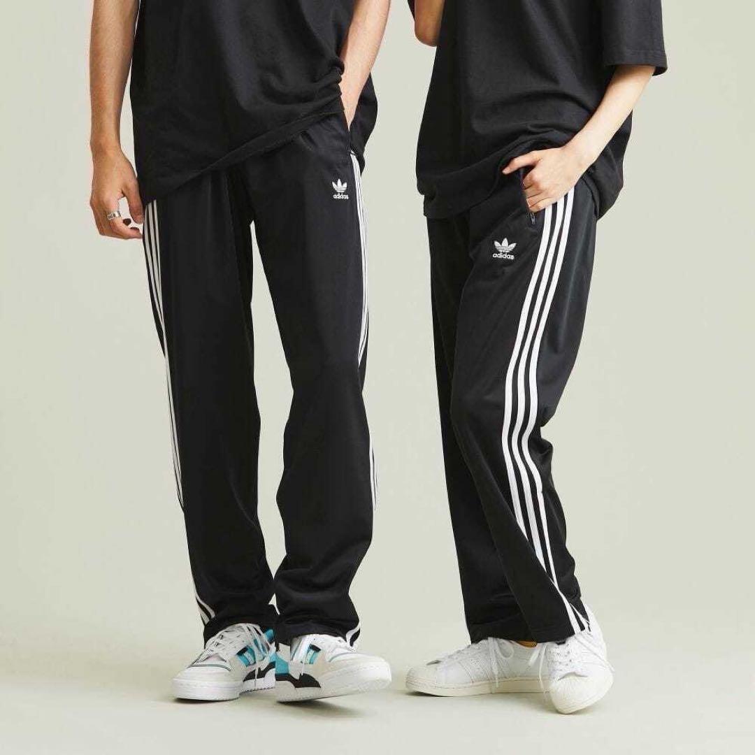 美品 アディダスオリジナルス ファイヤーバードトラックパンツ ジャージ 黒 M