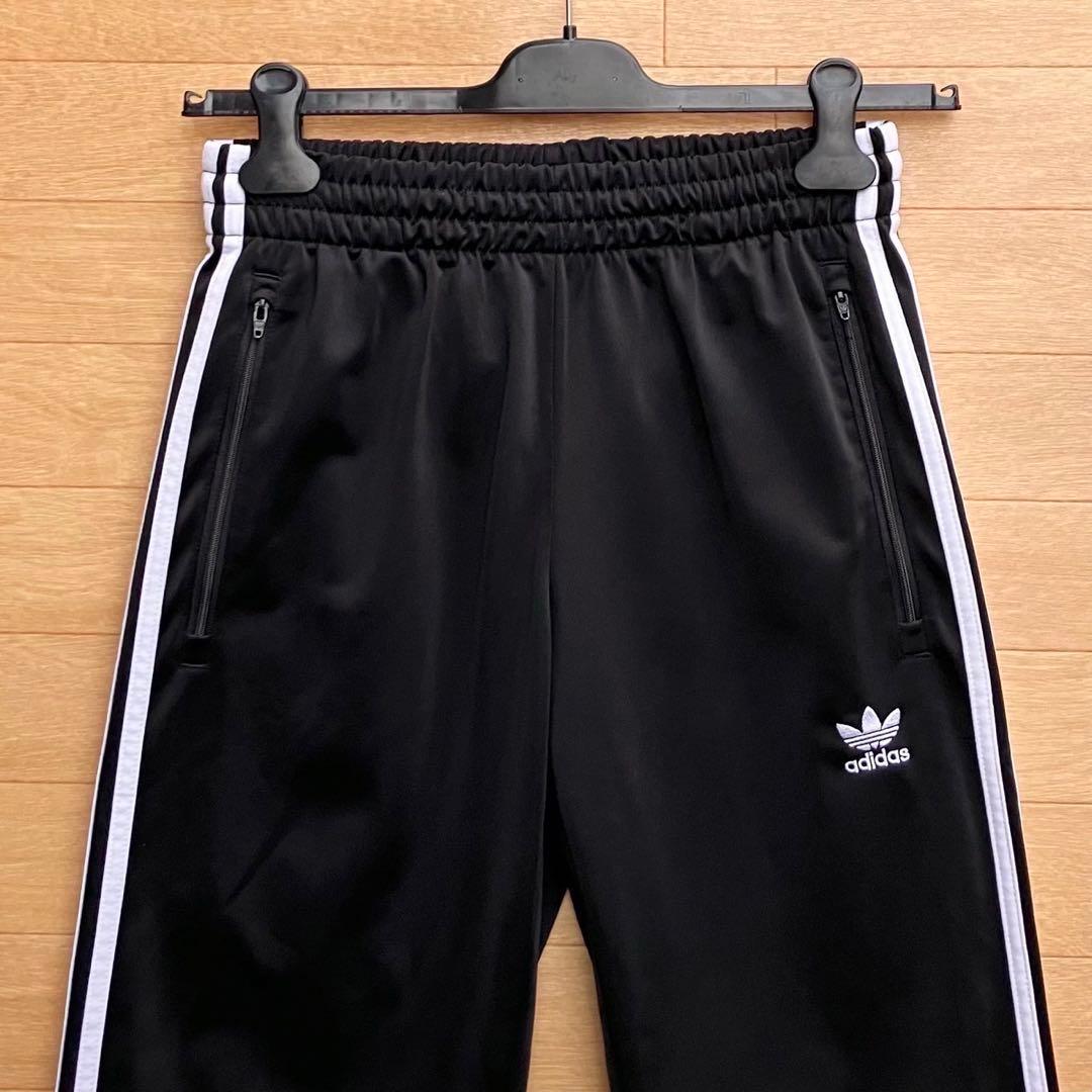 美品 アディダスオリジナルス ファイヤーバードトラックパンツ ジャージ 黒 M