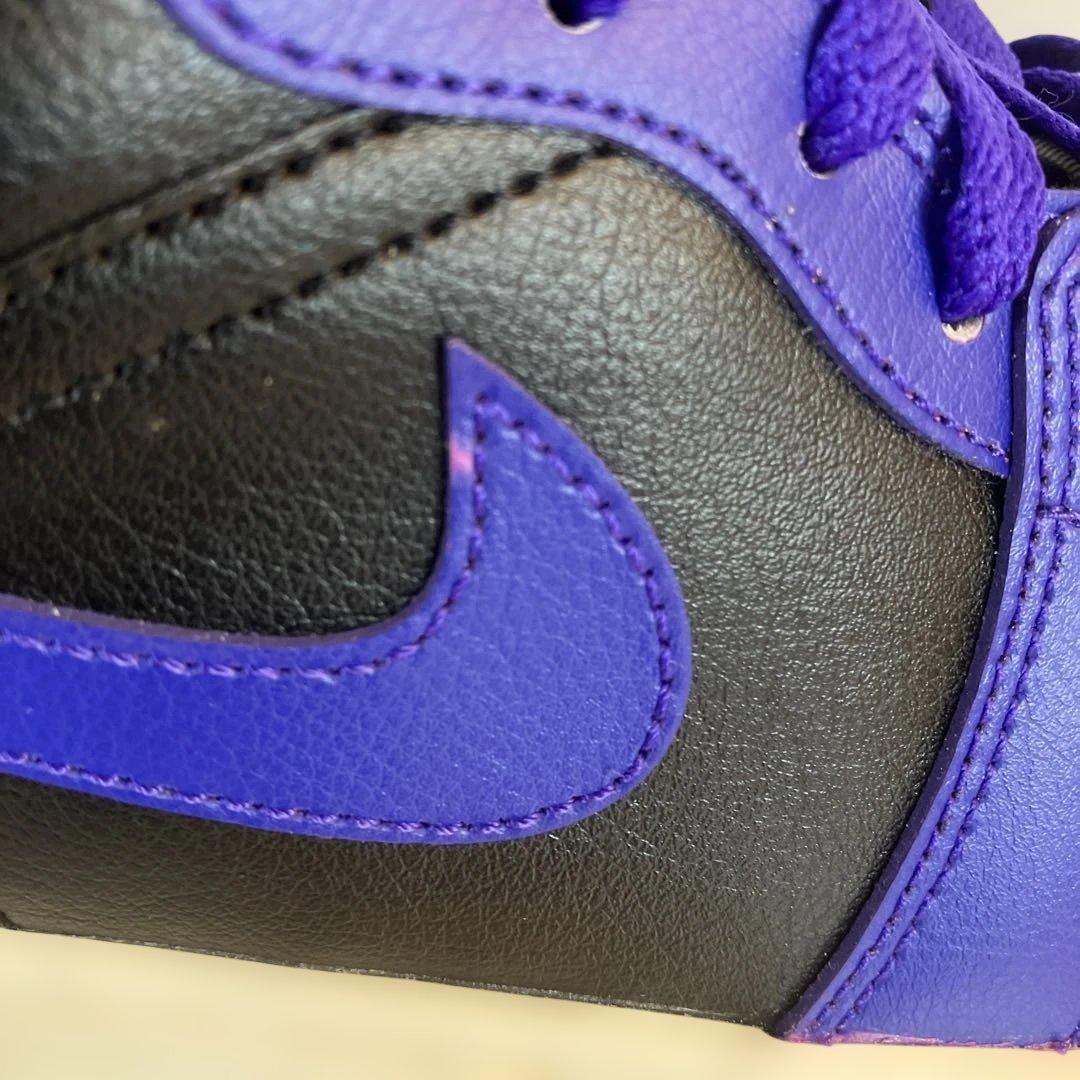 シューズ(男性用) Air Jordan 1 Mid Black Dark Concord 26cm
