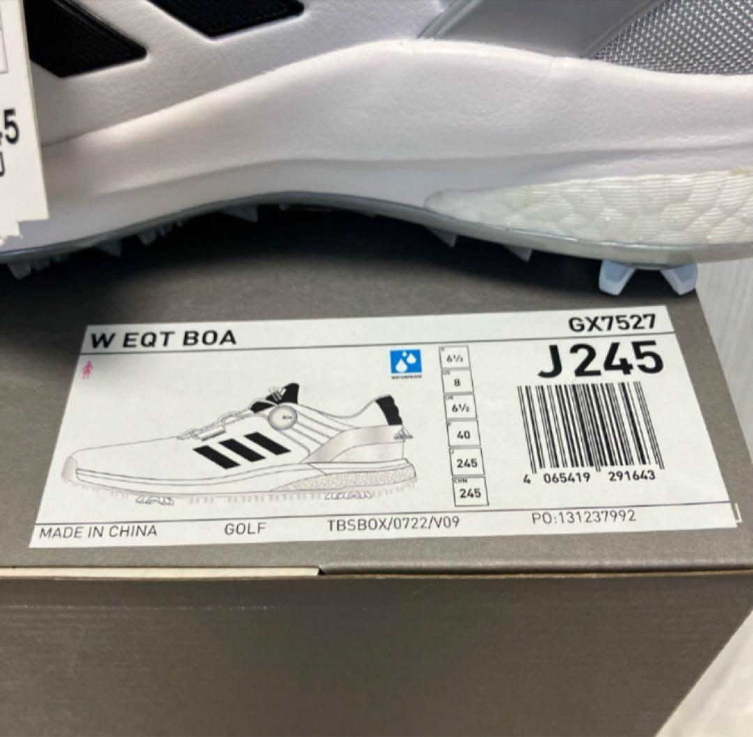 送料無料 新品 adidas GOLF W EQT BOA 21 24.5 BK
