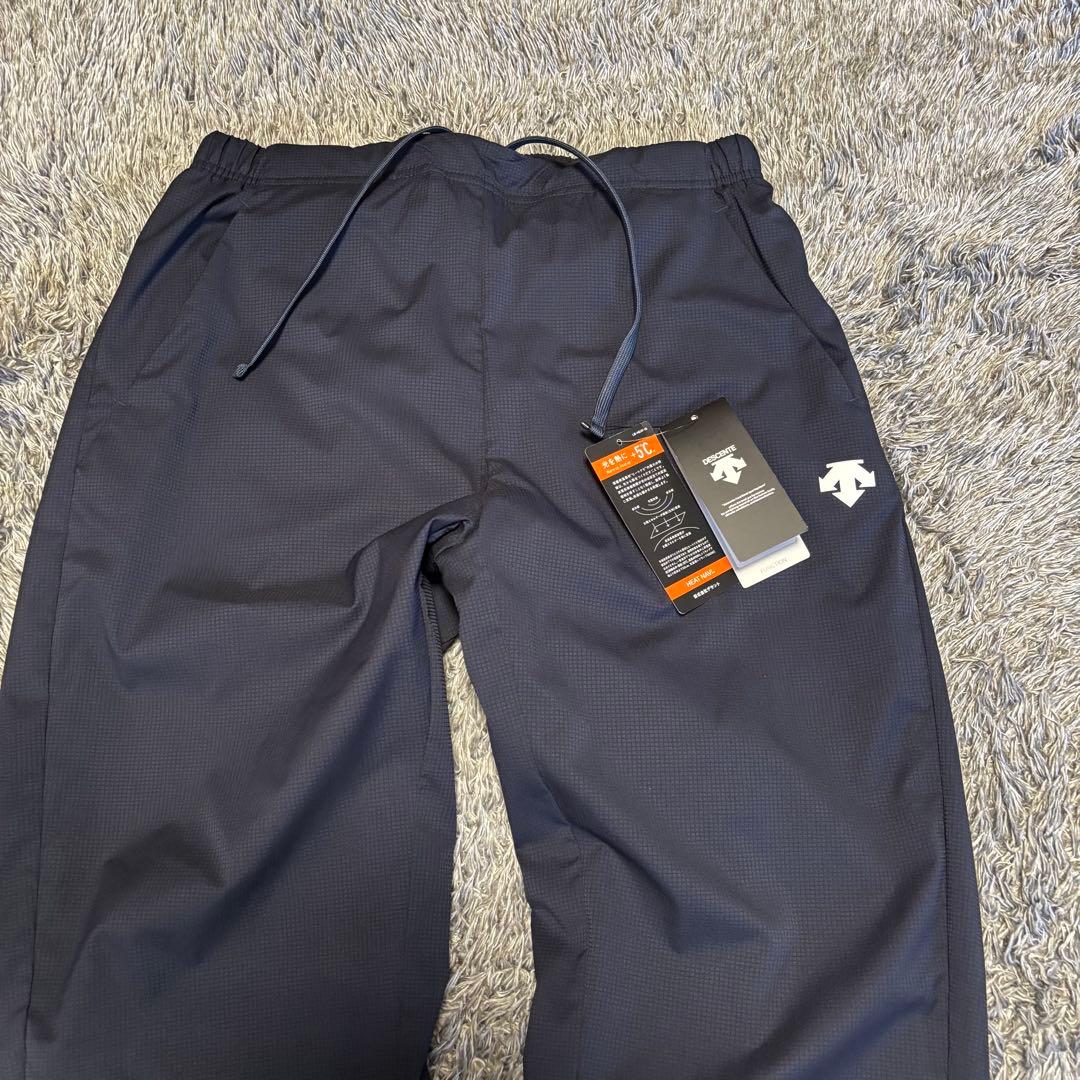 ■新品■　デサント　メンズ2XL　ロングパンツ　ネイビー ナイロンパンツ