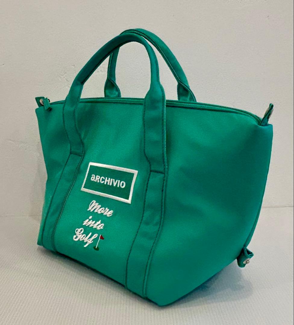 ★　推薦新品ARCHIVIO　アルチビオ保冷トートバッグ緑　GOLFカートバッグ