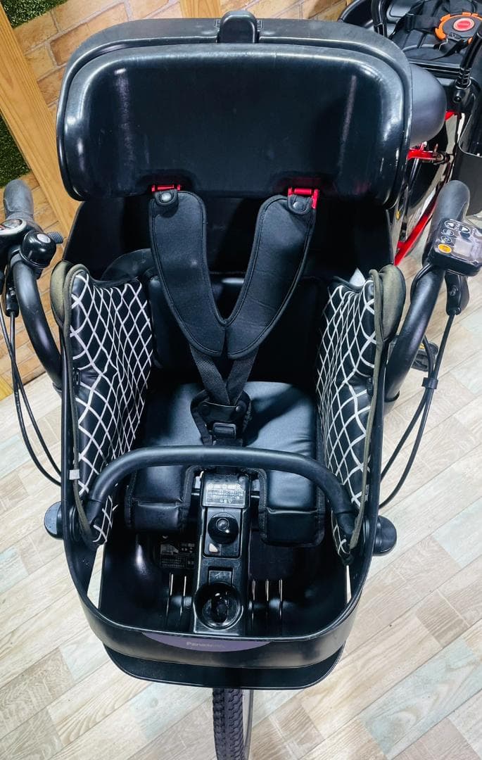 値上予告 レッド系 パナソニック 子供乗せ電動アシスト自転車 H3335