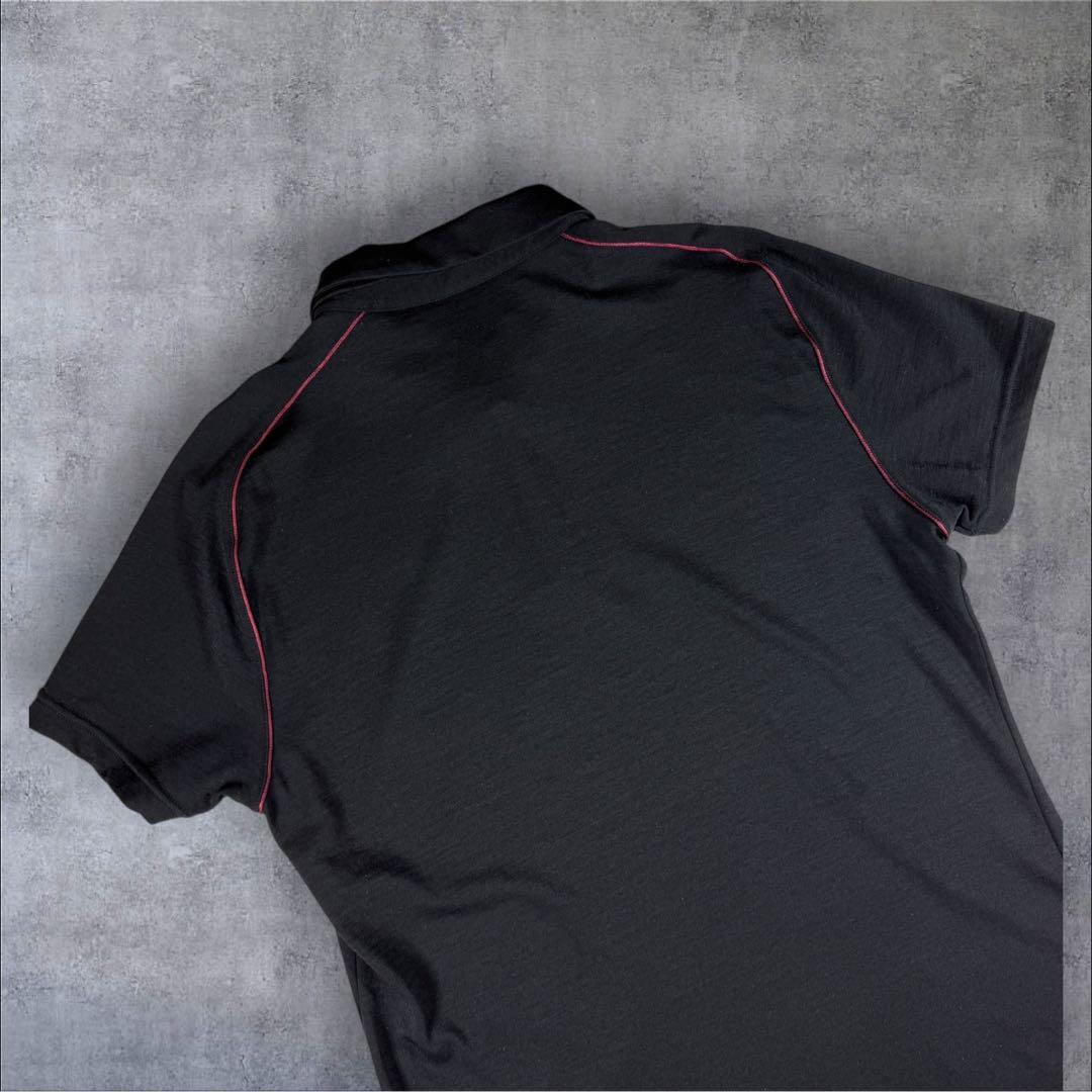 美品 DESCENTE GOLF デサント ゴルフ ポロシャツ 速乾 ストレッチ