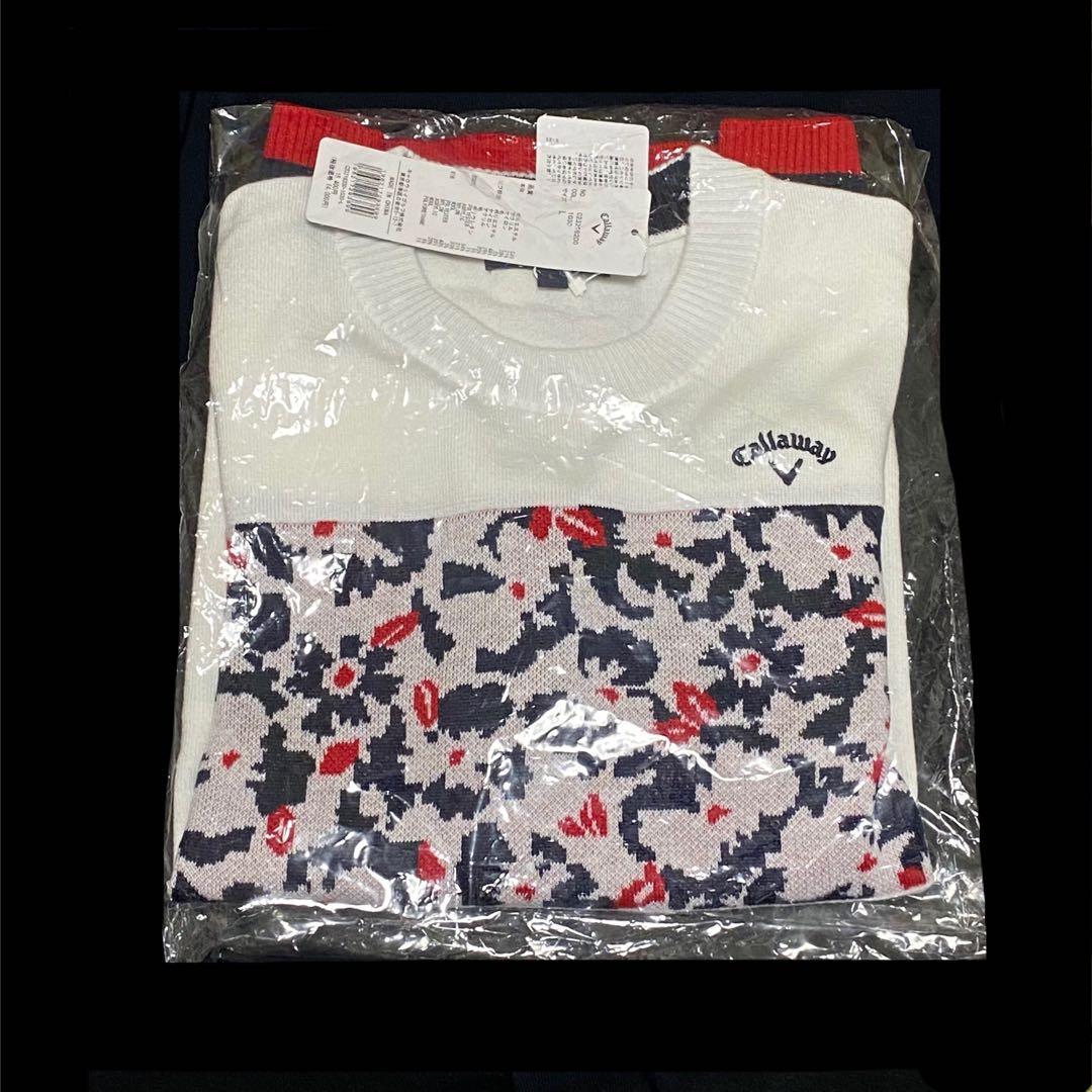 新品 未使用 レディース　L Callaway Golf 花柄　セーター