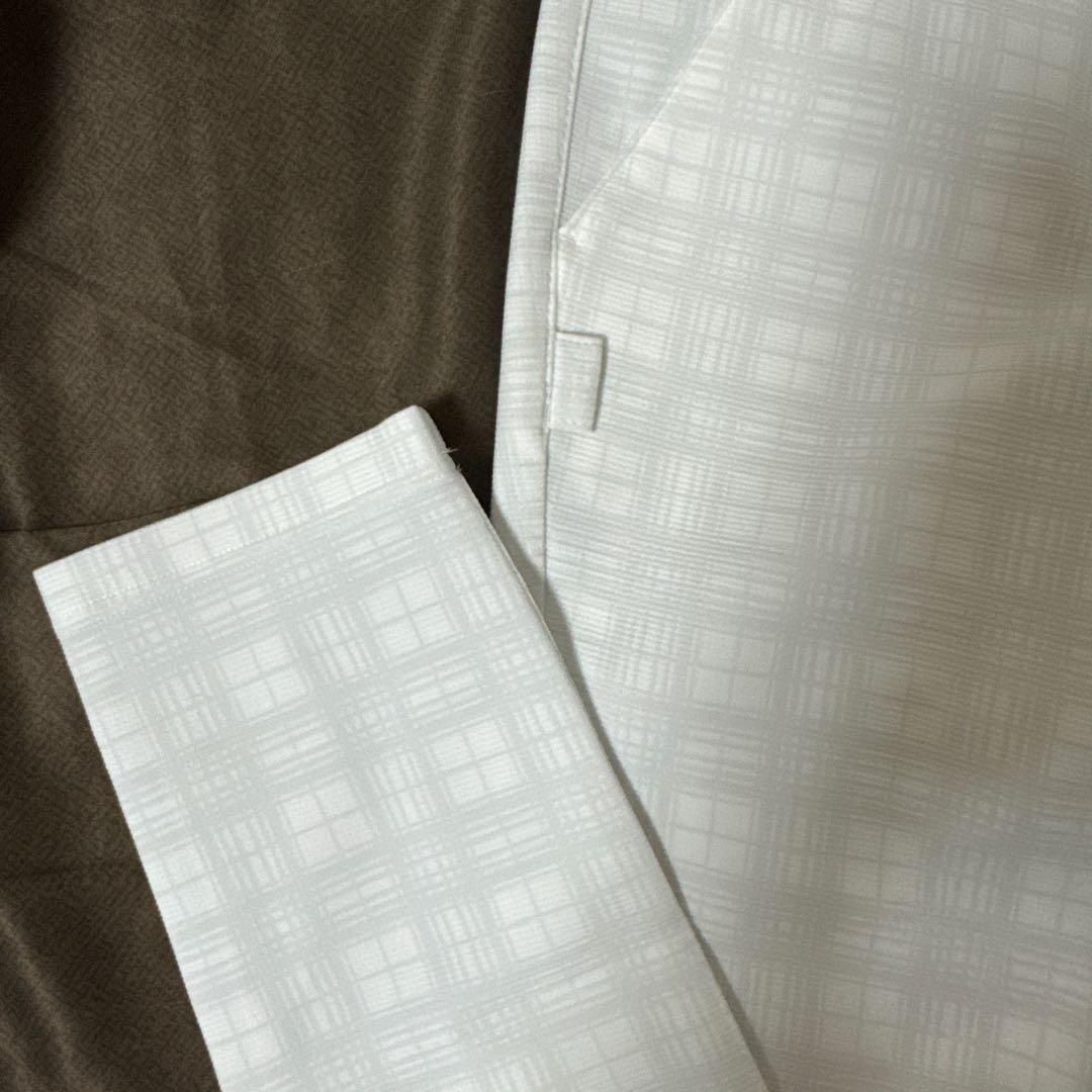 極美品　PEARLY GATES ホワイト チェックパンツ サイズ1