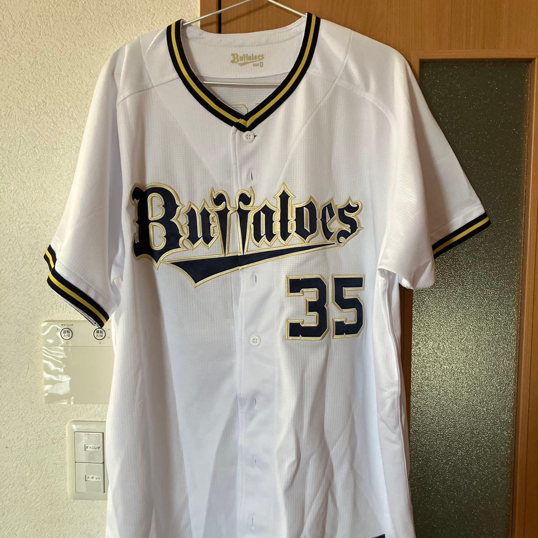 値下げ　オリックスバファローズ　比嘉投手　ハイクオリティユニフォーム　ｏサイズ