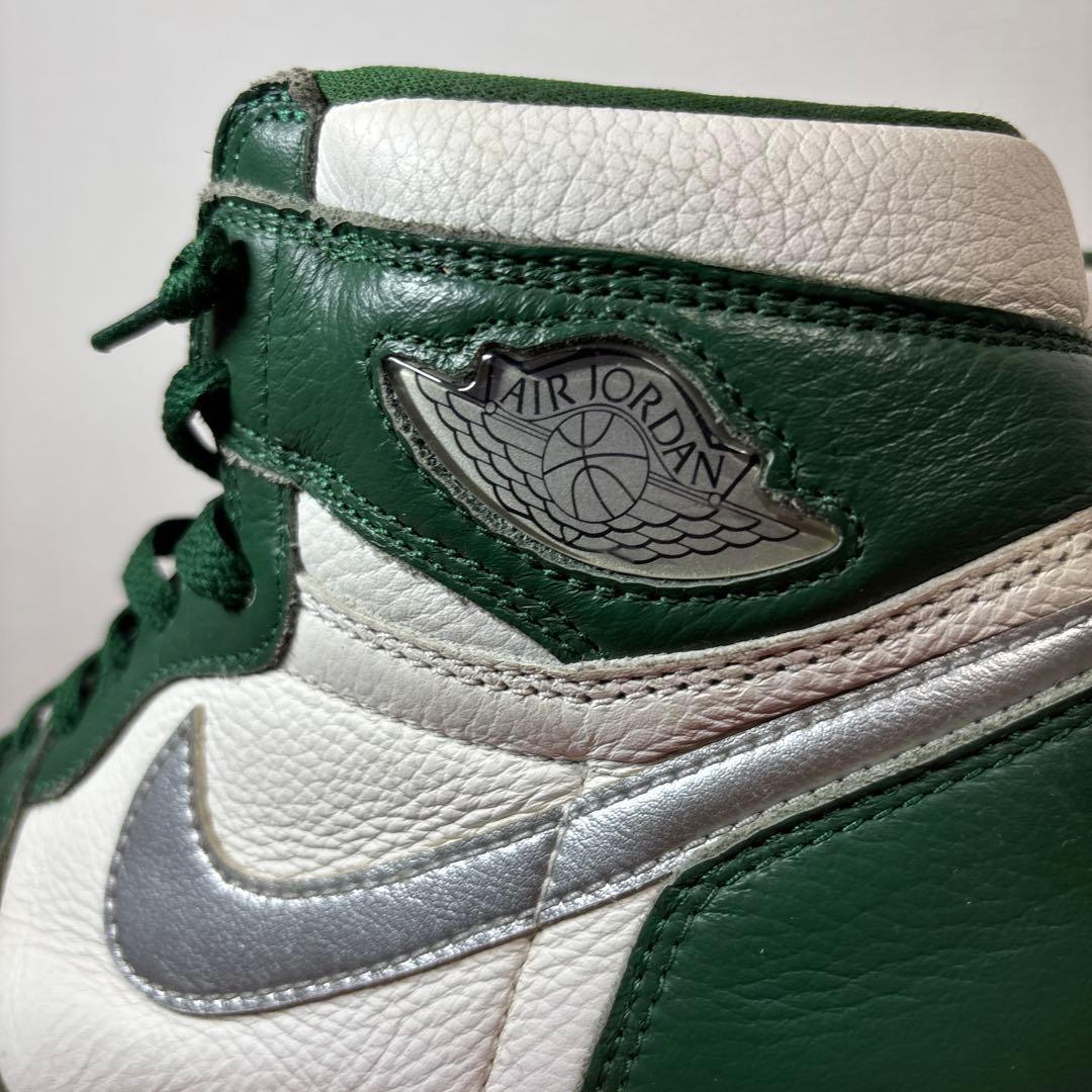 Air Jordan 1 Retro High OG グリーン/ホワイト 28