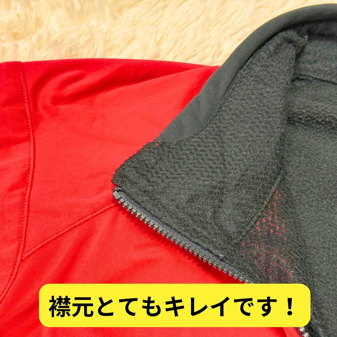 ⭐ほぼ新品　モンベル サイクルシェルジャケット　赤　L　サイクリングウェア自転車