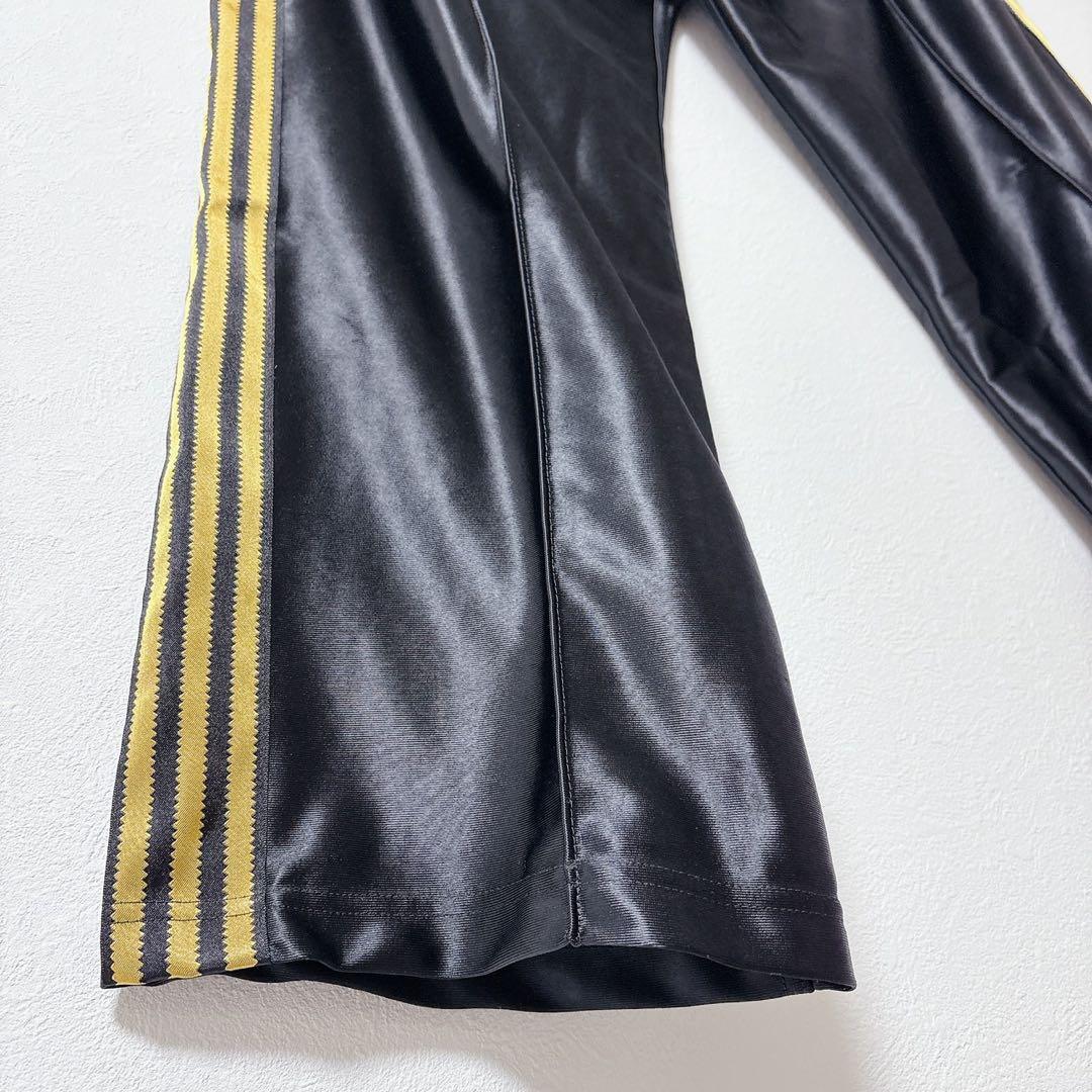 【新品】アディダス トラックパンツ 黒/ゴールド M ジャージ トレフォイル