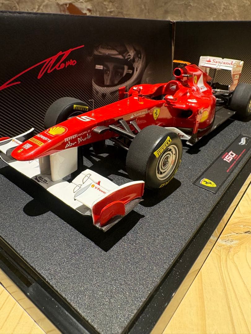 美品!マテルエリート1/18フェラーリ150°イタリア　トルコGP優勝アロンソ