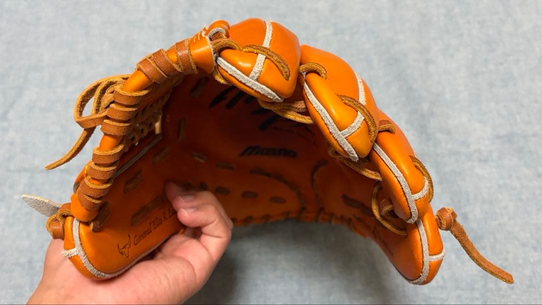 ミズノプロ 軟式グローブ 未使用級 オレンジ 良型 人気カラー 即戦力 グラブ