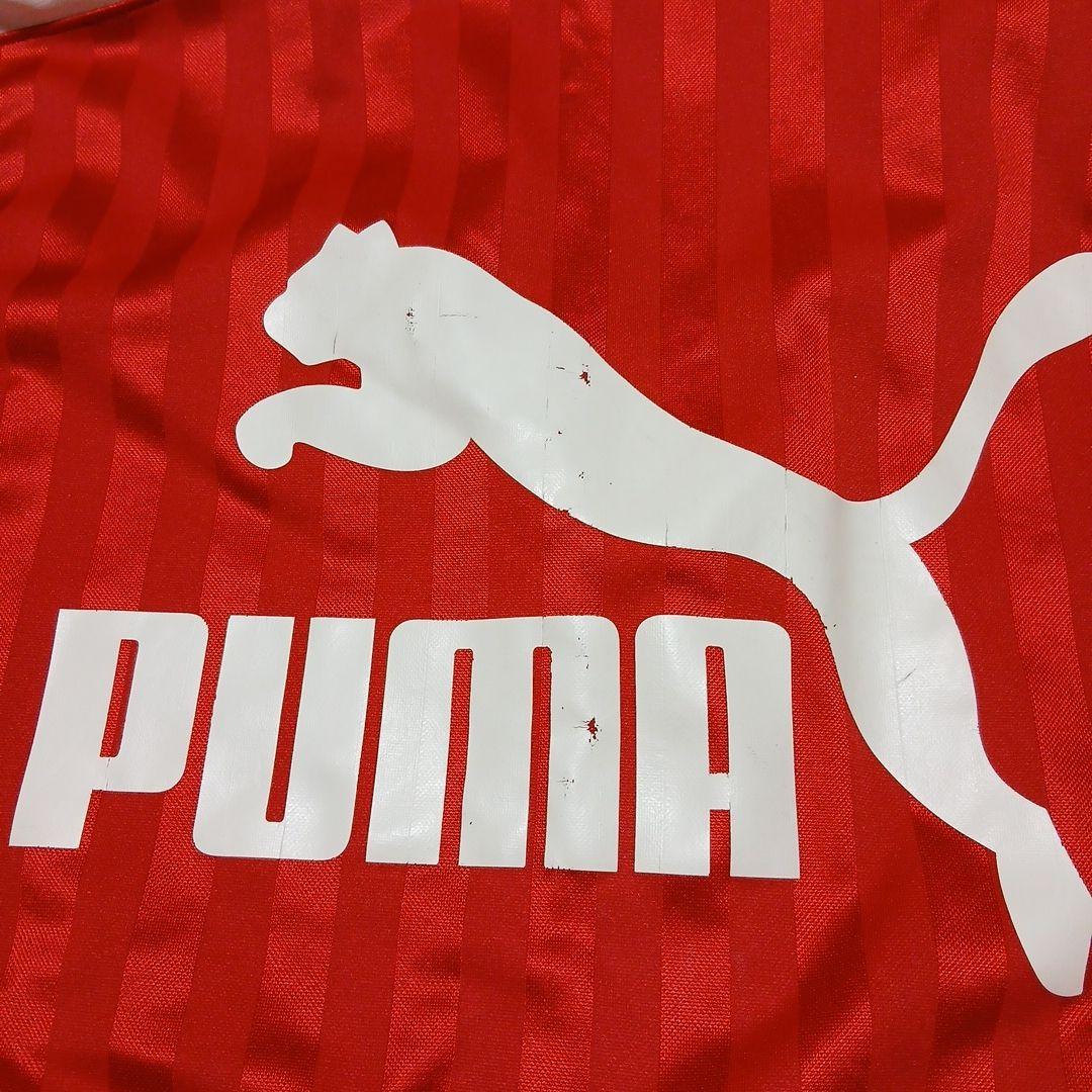 PUMA レッド ジャージ上下セット ウエスト80　ストライプ