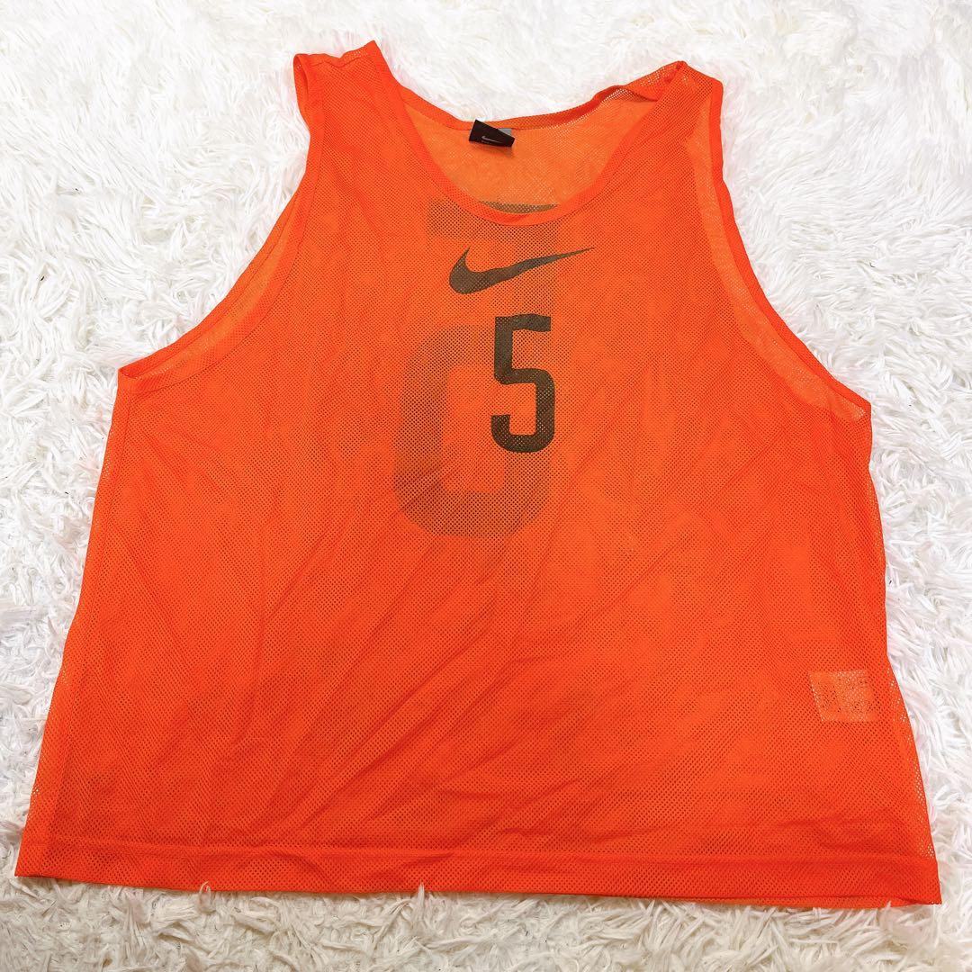 ナイキ　NIKE ビブス セット 10枚　オレンジ　サッカー　バスケット　袋付