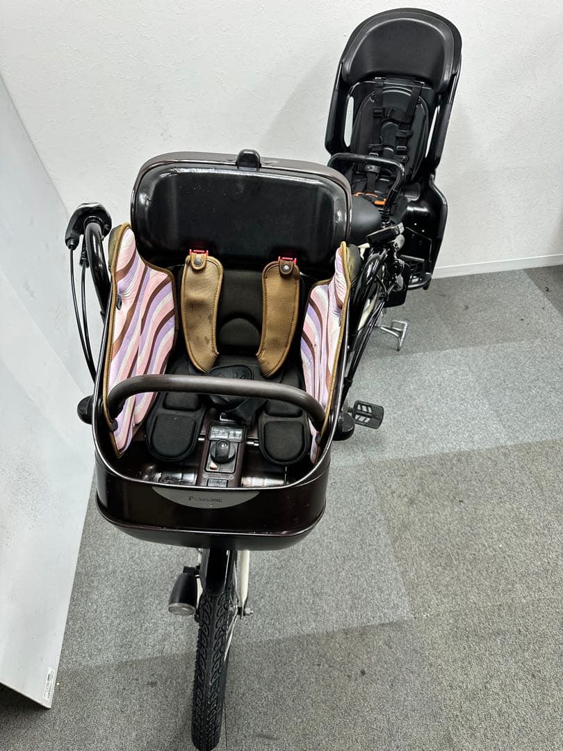 3人乗り電動アシスト自転車　パナソニックギュットミニ　子供乗せシート付き