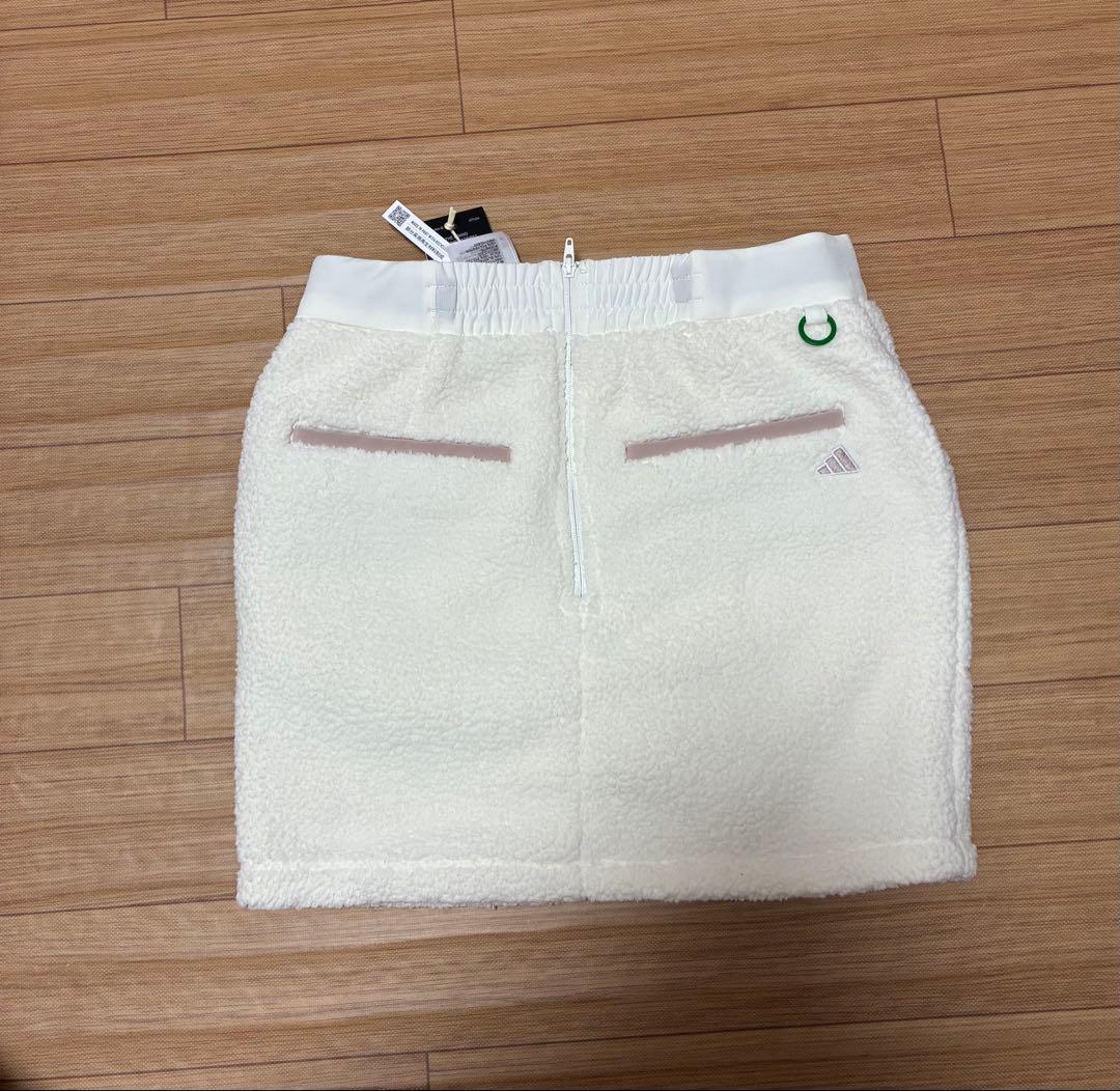 【新品 S トレンド】adidas ダンボールニット パーカー　ボアスカート