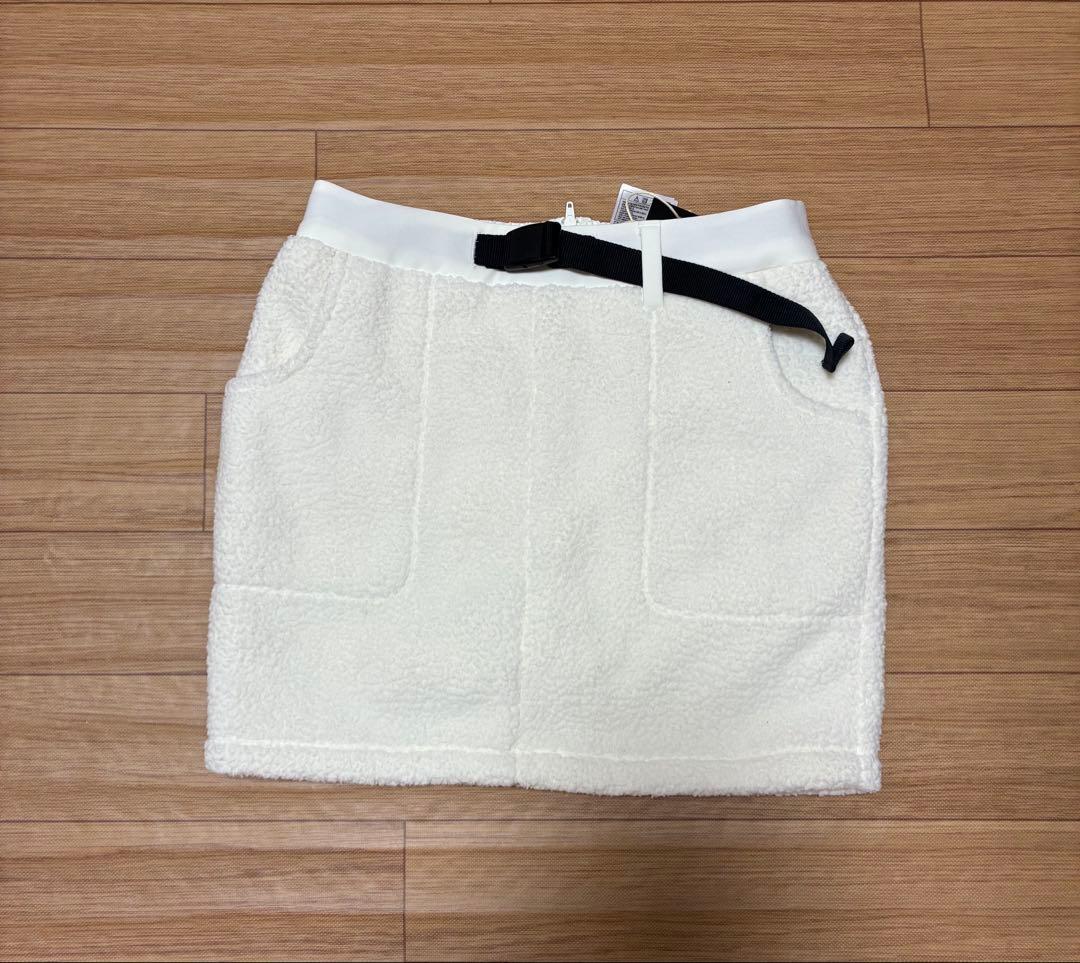 【新品 S トレンド】adidas ダンボールニット パーカー　ボアスカート