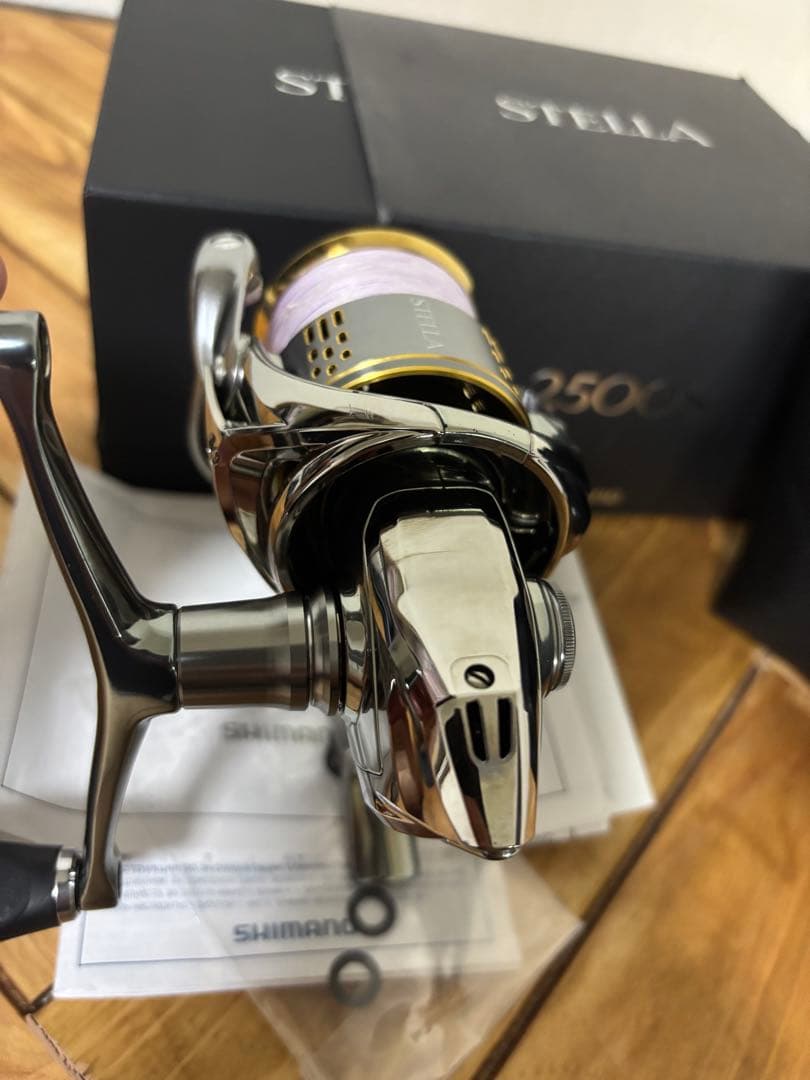 18 ステラ 2500S 夢屋スプール ダブルハンドル エギング カスタム 美品