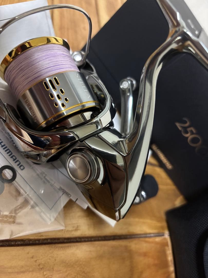 18 ステラ 2500S 夢屋スプール ダブルハンドル エギング カスタム 美品