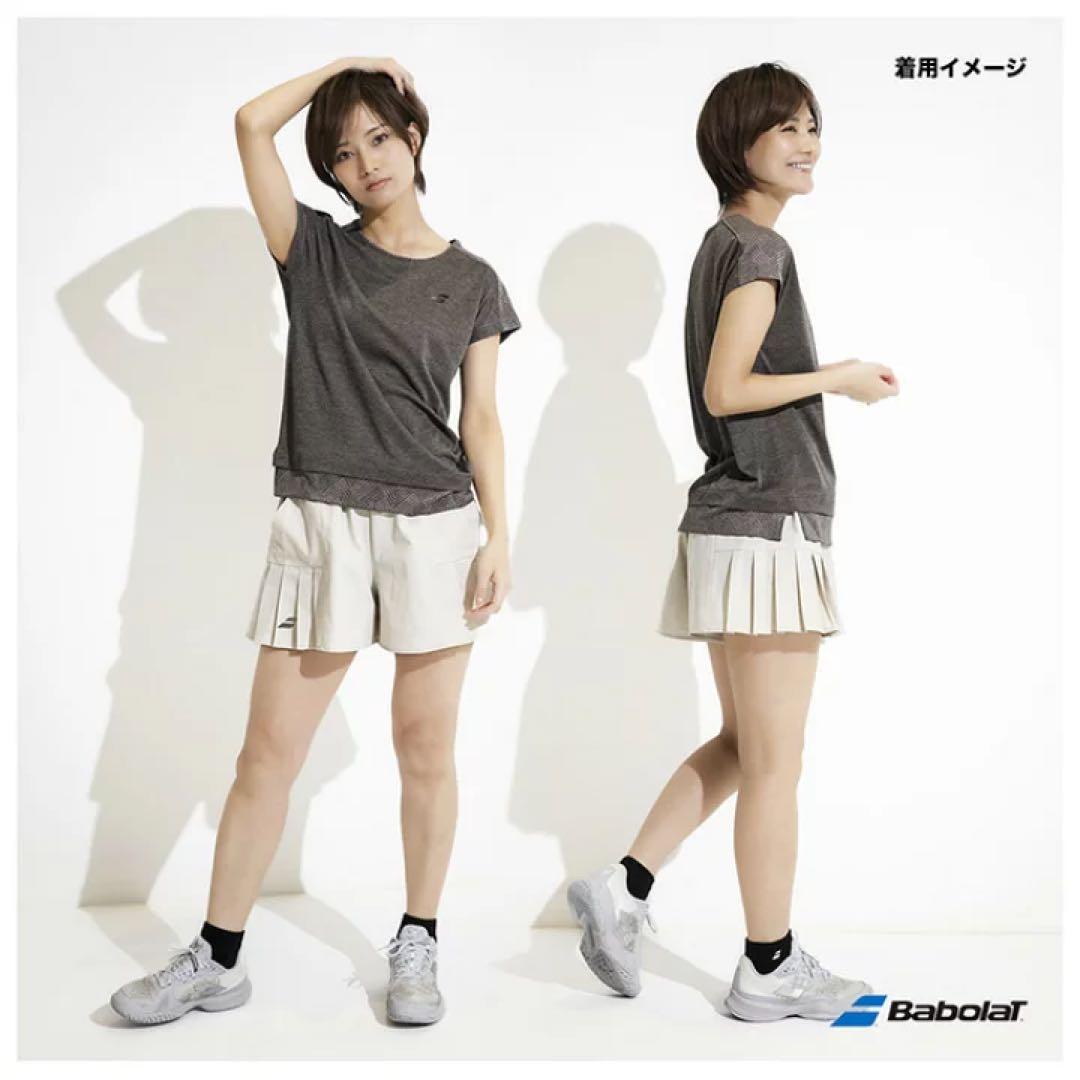 BabolatテニスキュロットショートパンツXLベージュレディースアドミラル