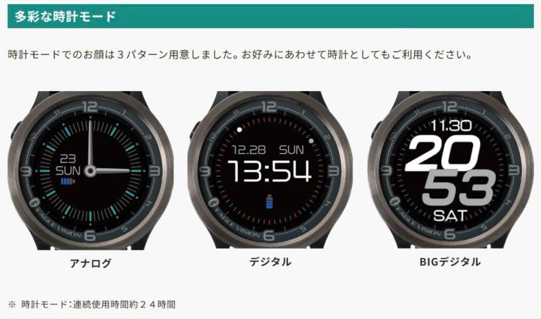 GPS ゴルフナビゲーション ウォッチ EAGLE VISION ACE PRO
