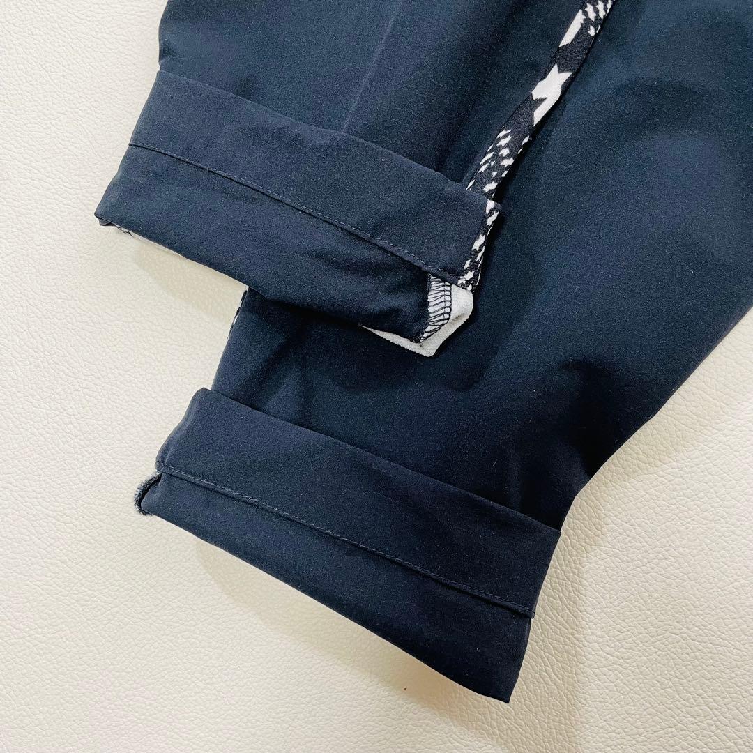 6114【美品】パーリーゲイツ　ジョガーパンツ　千鳥格子　ストレッチ　総柄