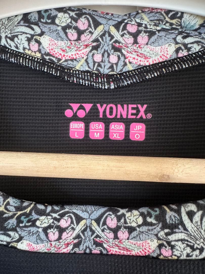 YONEX リバティ テニスウェア レディース ショートスリーブ 黒 Oサイズ