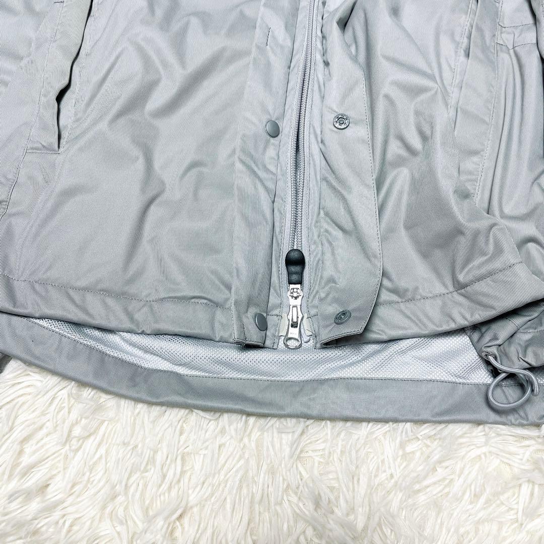 Callaway グレー フルジップジャケット レインウェア セットアップ M