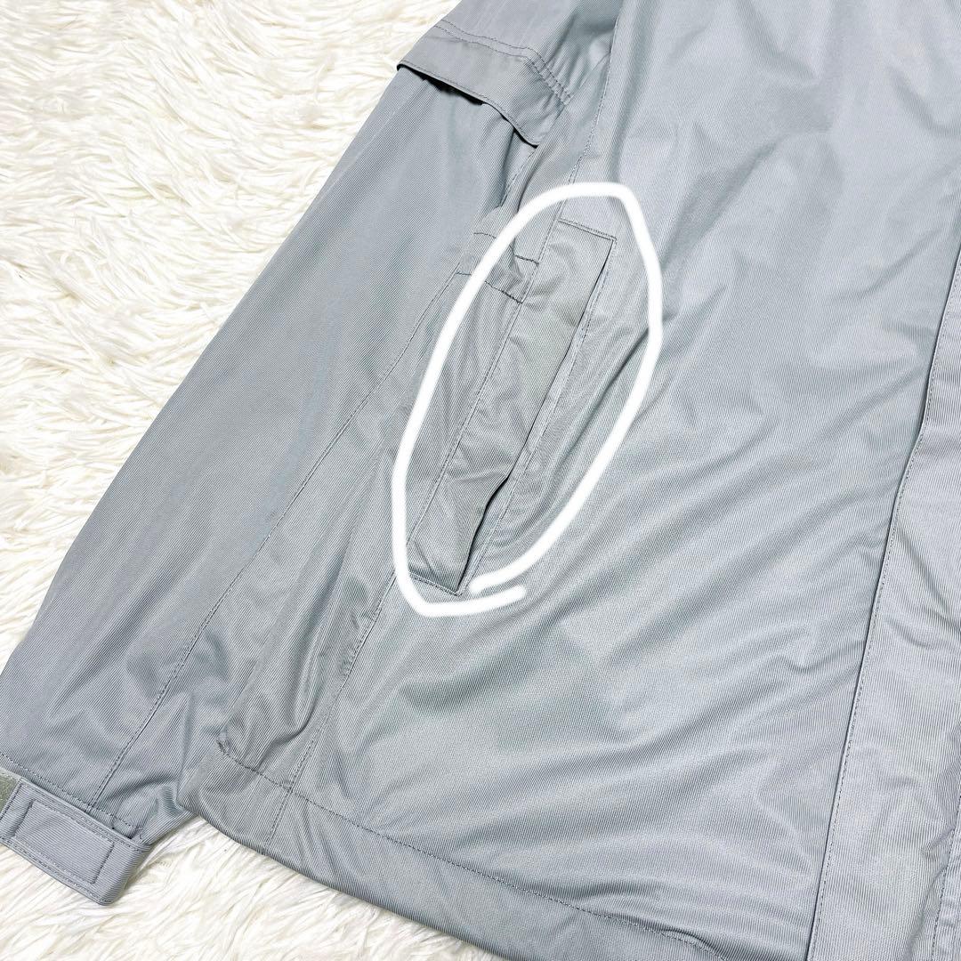 Callaway グレー フルジップジャケット レインウェア セットアップ M