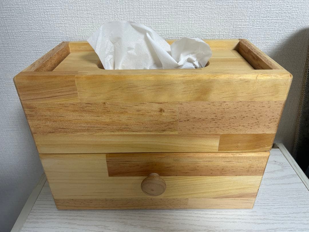 ティッシュボックス 収納ケース付き