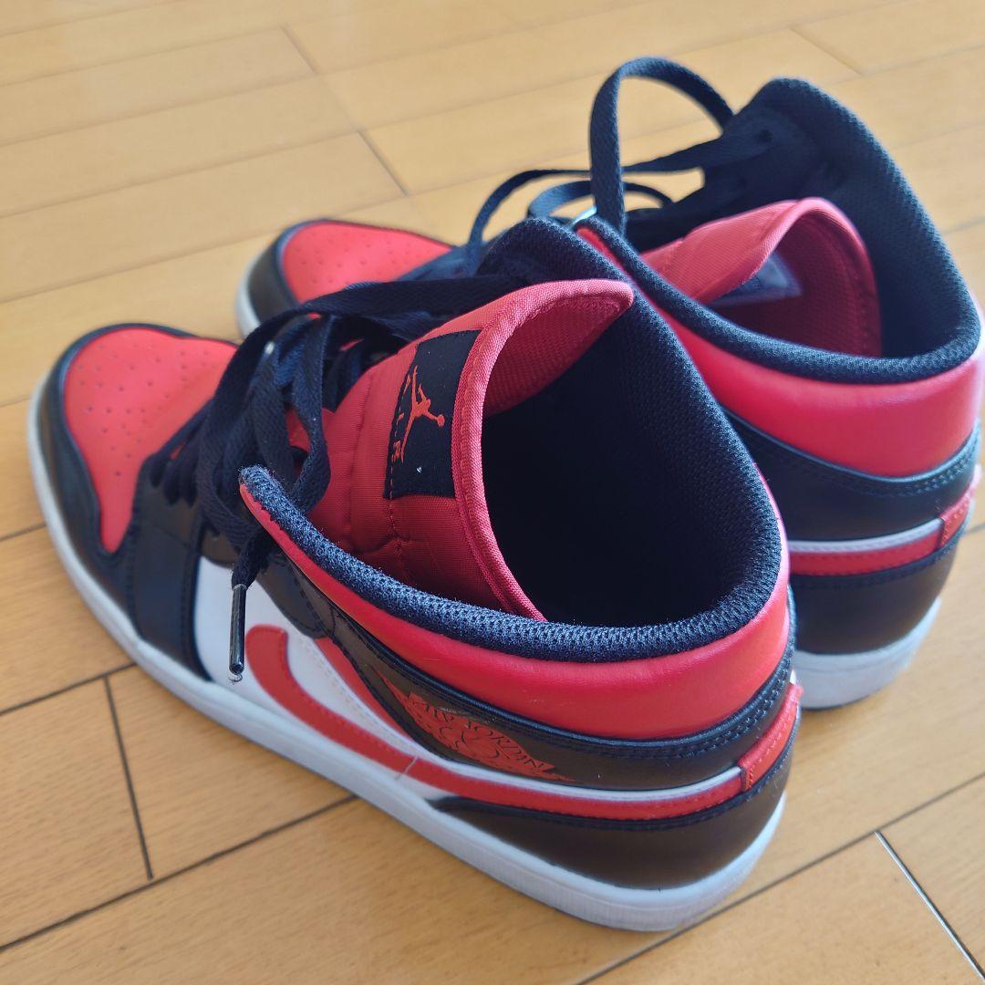 NIKE AIR JORDAN 1 MID 29cm ブラック/レッド