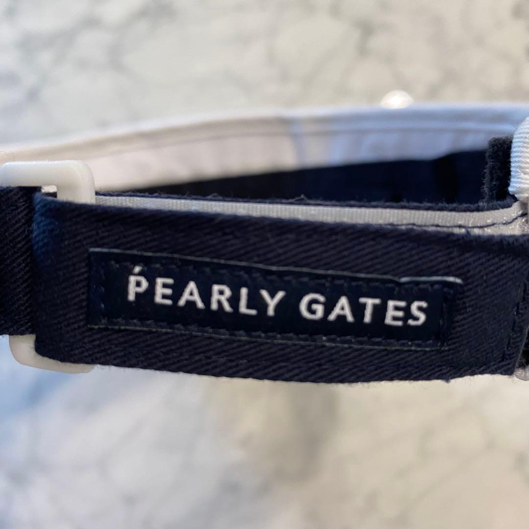 新品同様　ユニセックス　PEARLY GATES バイザー ホワイト