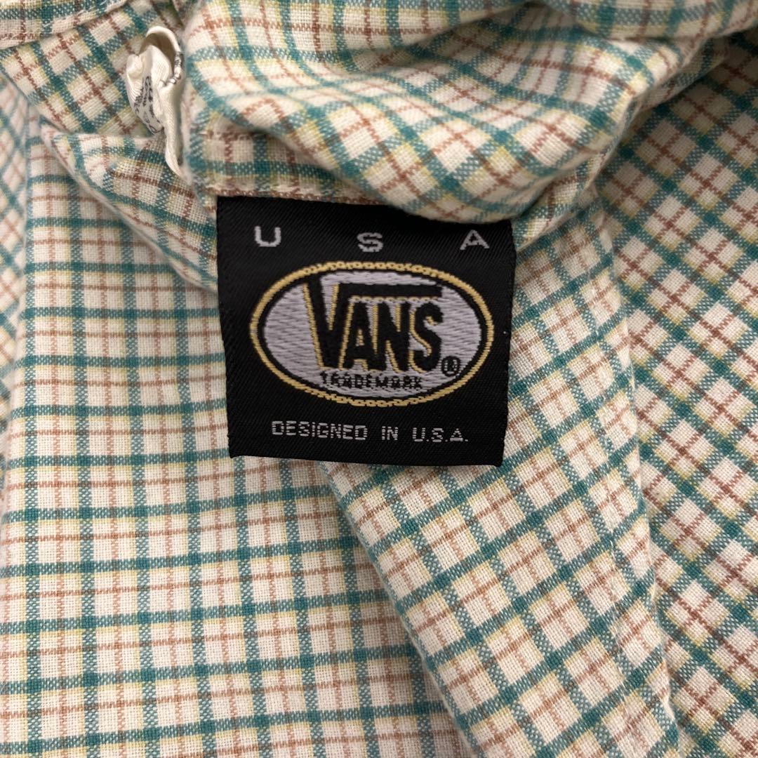 旧タグ　90s オールドバンズ　プルオーバーシャツ　Lサイズ　VANS