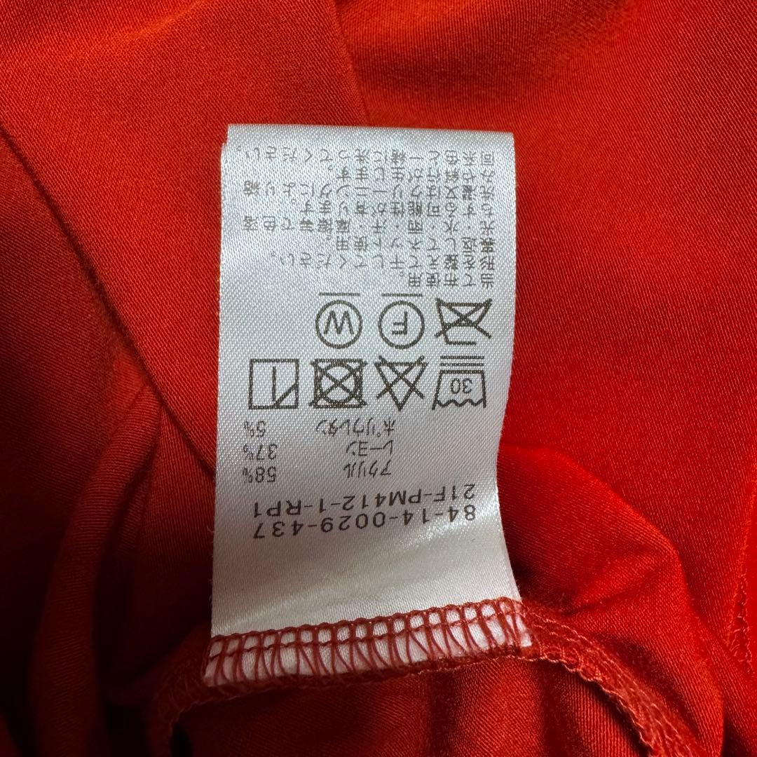 BEAMS GOLF ビームスゴルフ 微起毛 ハイネック シャツ オレンジ M