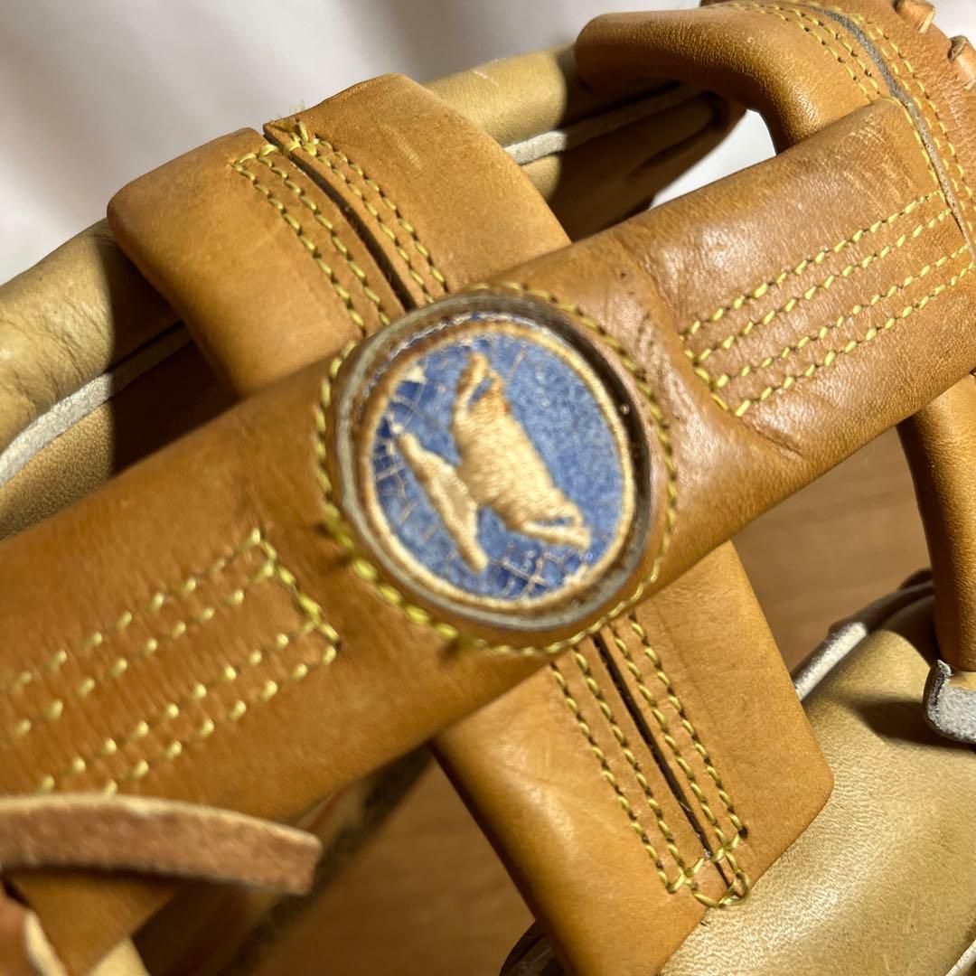 ミズノ ワールドウィン 一般軟式 グローブ グラブ 内野用 青カップ 美品