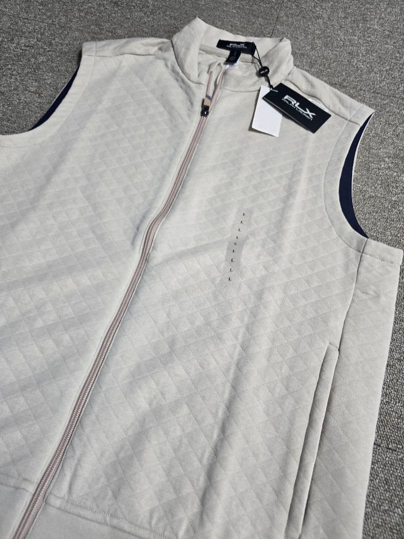 RLX Ralph Lauren アイボリー ジップアップ　ベスト US L