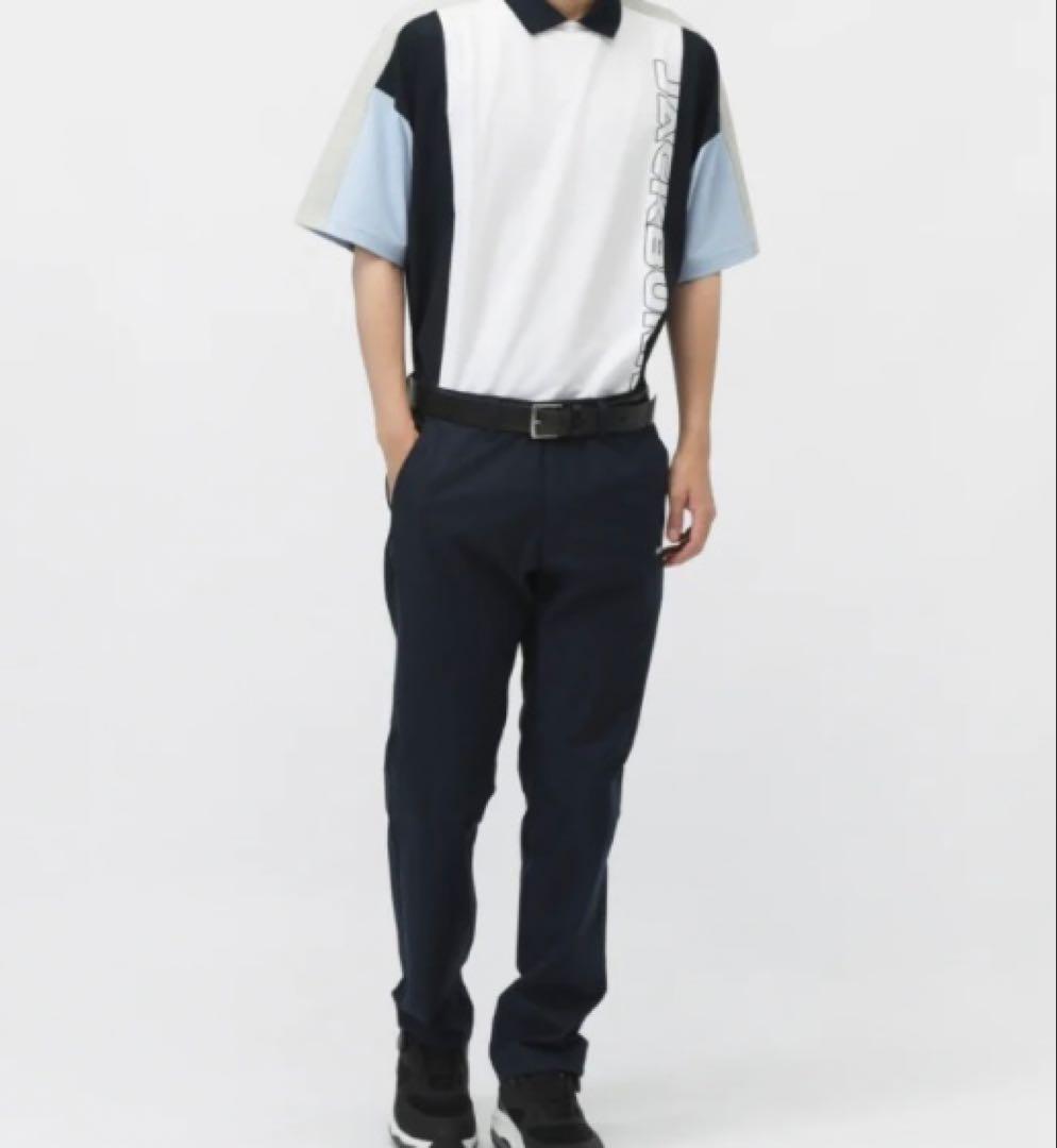 新品 パーリーゲイツ ジャックバニー ポリエステルツイル パンツ(5)L/紺